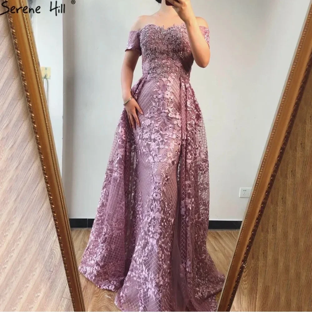 Serene Hill Lavender Beaded Dress - Picture 1 of 5
